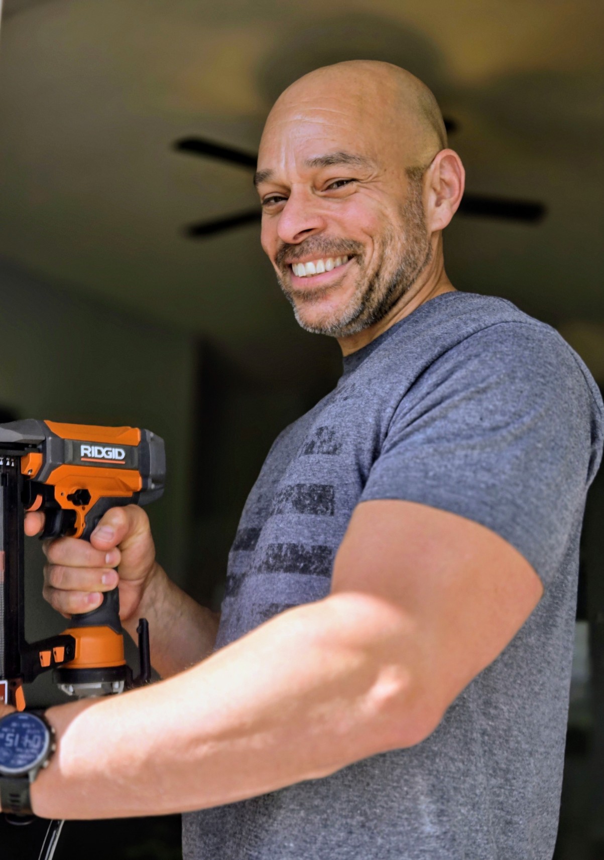 Jason - Project Pros owner with nail gun